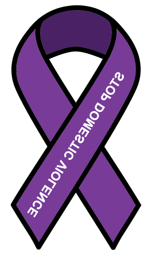 Purple Stop Domestic Violence Ribbon